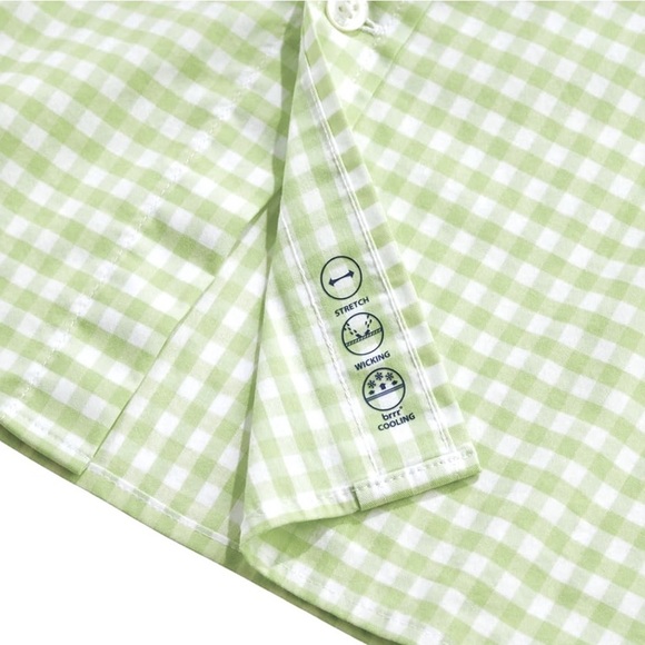 Vineyard Vines On-The-Go Performance Gingham Button Down Shirt Men's SZ L - Picture 4 of 5